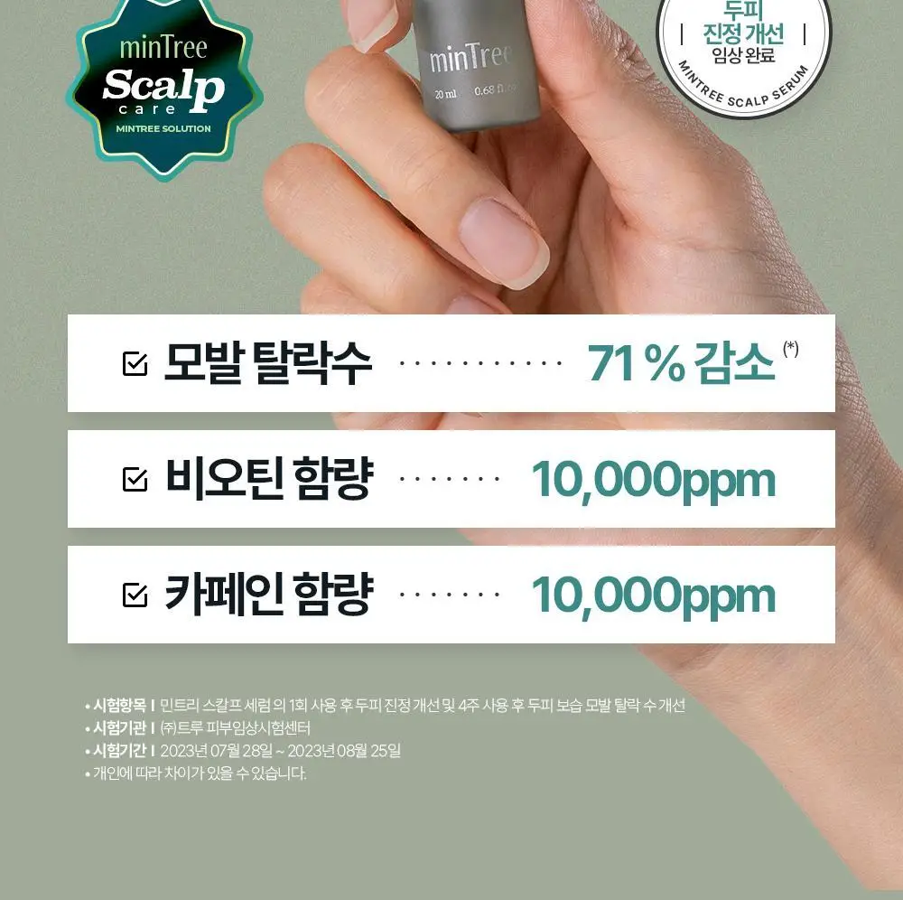 [올영1위 두피앰플] 민트리 스칼프 세럼 20ml 상세페이지 6